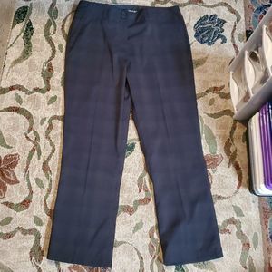 Nike Golf Stretch Dri-Fit Subtle Grey/Black Plaid Pants Size 10 Super‎ Cute!